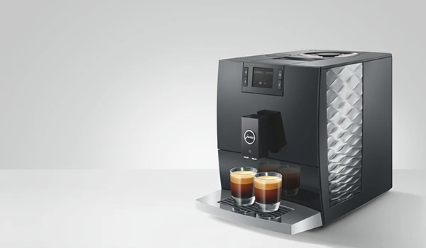 Zij voor aanzicht van de JURA C3 om te laten zien dat de machine alleen koffie zet